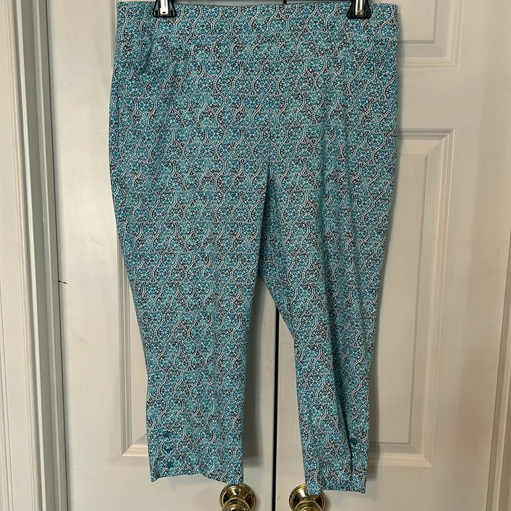 Chicos multi color capris.